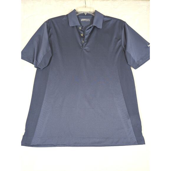 Nike Golf Drifit polo shirt Mens Medium Muted BlueCh42"Length 29"Shoulder-Hem - Picture 1 of 12